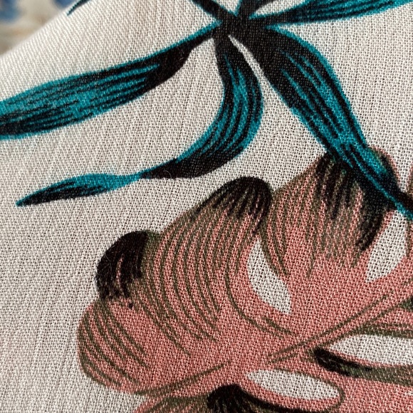 Aakaa Tropical Floral Print Flowy Halter Maxi Dress - Picture 13 of 13